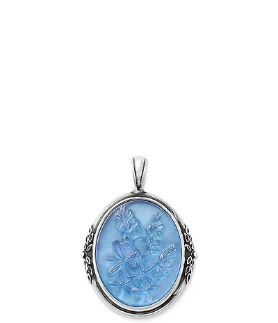 James Avery Bluebonnet Sculpted Triplet Charm