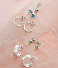 James Avery Bold Puffy Hoop Earrings