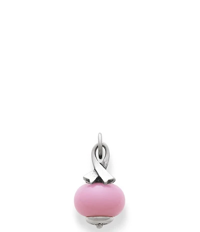 James Avery Breast Cancer Awareness Ribbon Finial with Pink Charm