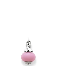James Avery Breast Cancer Awareness Ribbon Finial with Pink Charm