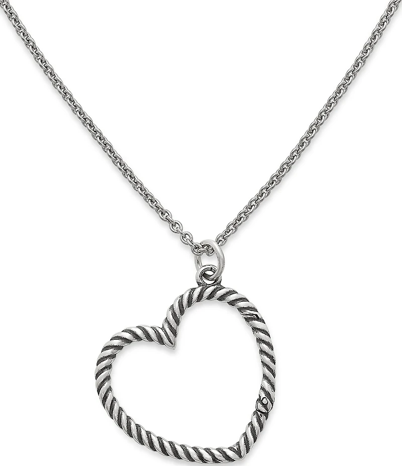 James Avery Changeable Heart Charm Holder Necklace