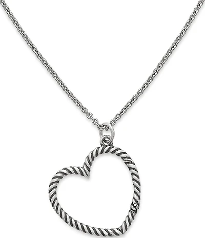 James Avery Changeable Heart Charm Holder Necklace