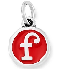 James Avery Red Enamel Initial Charm
