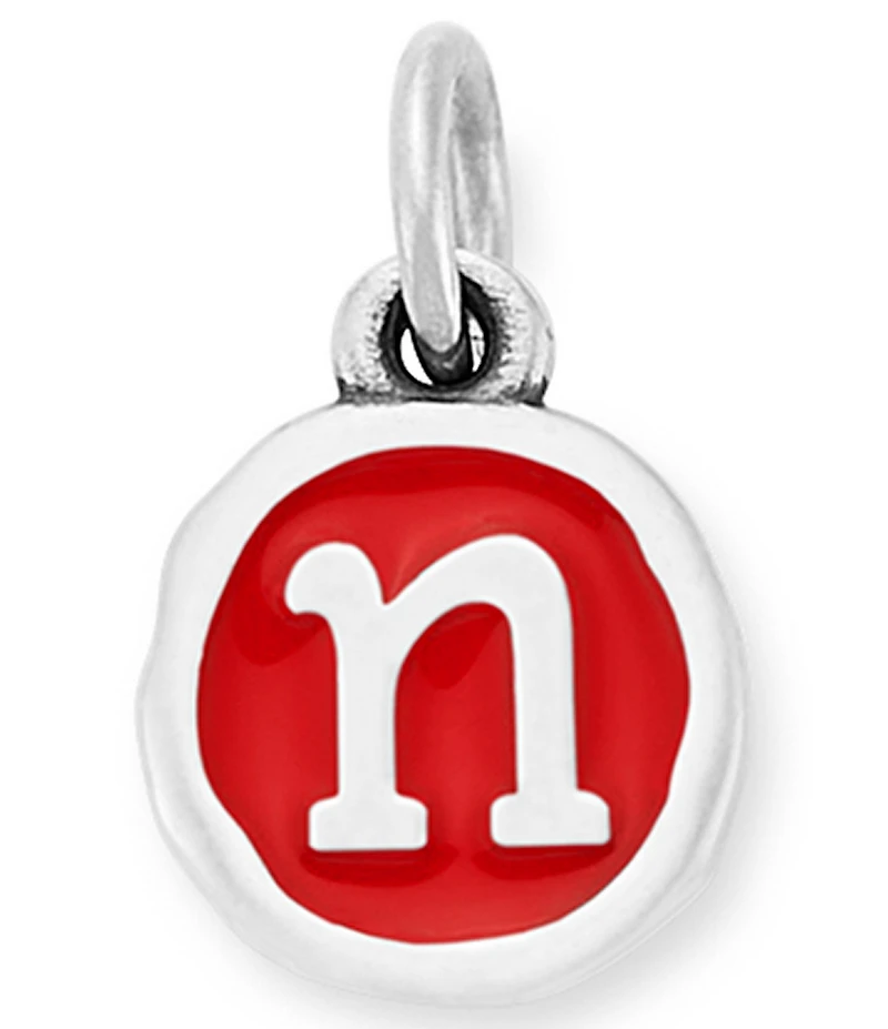 James Avery Red Enamel Initial Charm