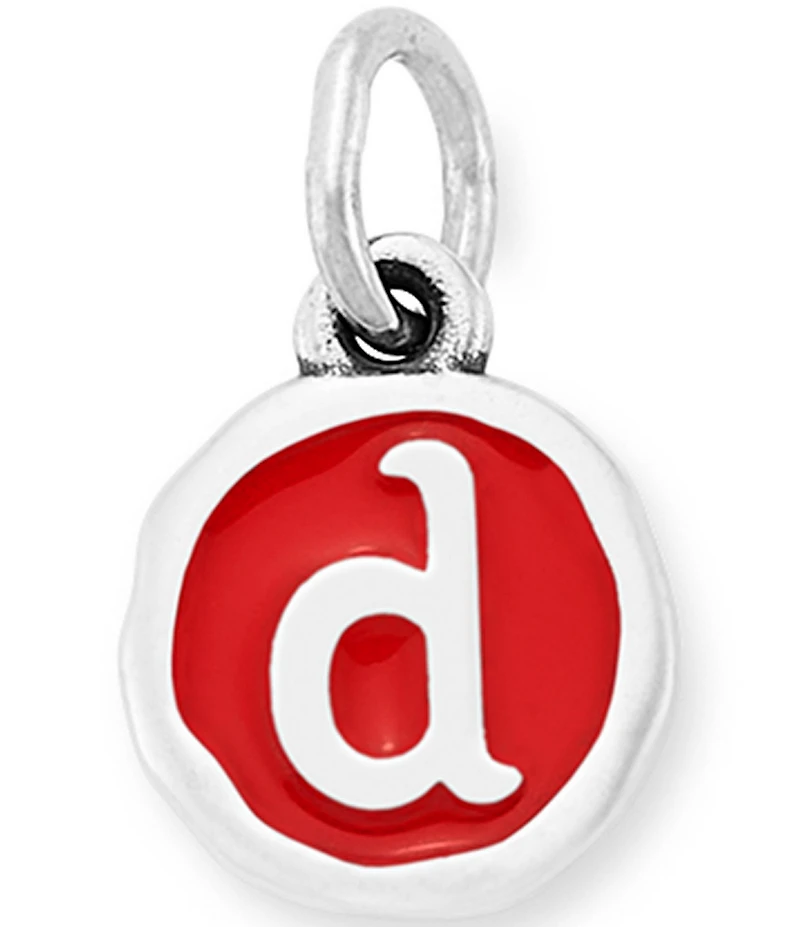 James Avery Red Enamel Initial Charm