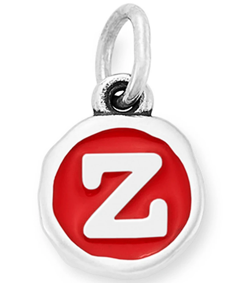 James Avery Red Enamel Initial Charm