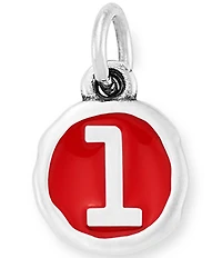 James Avery Red Enamel Initial Charm