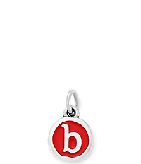 James Avery Red Enamel Initial Charm