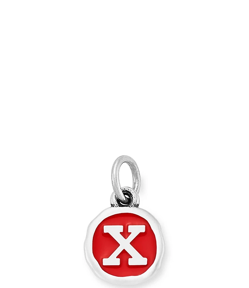 James Avery Red Enamel Initial Charm