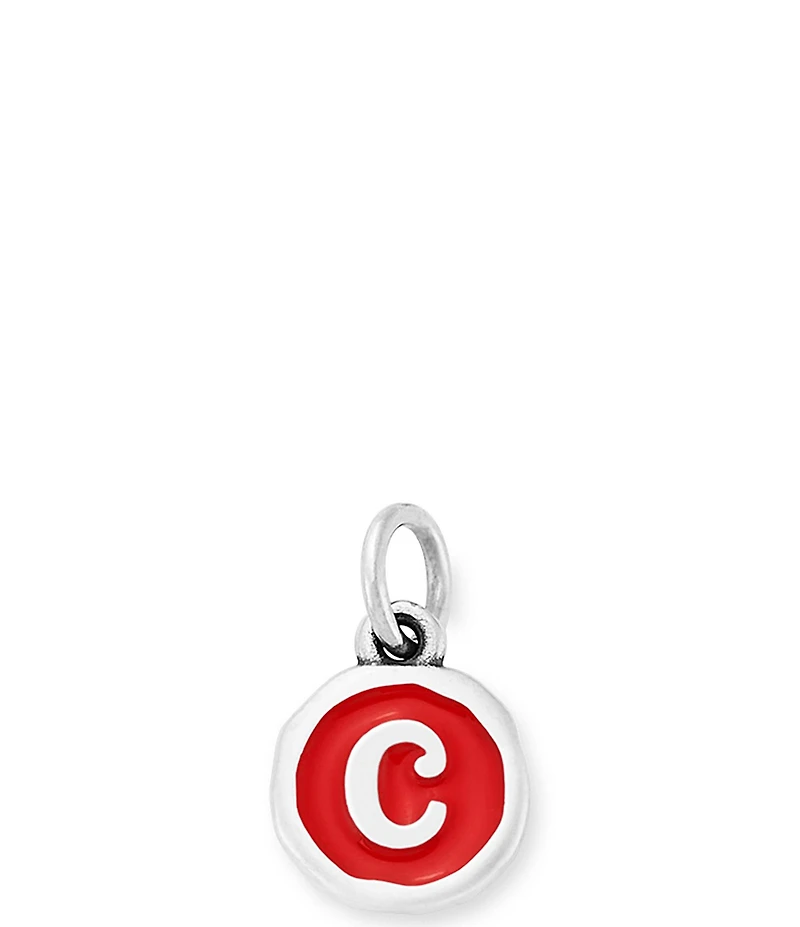 James Avery Red Enamel Initial Charm
