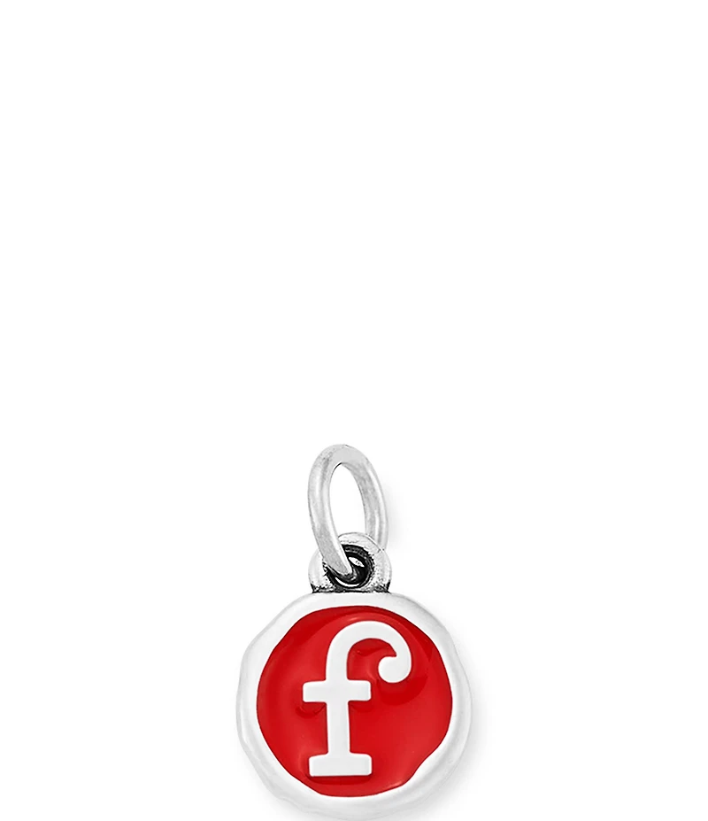 James Avery Red Enamel Initial Charm