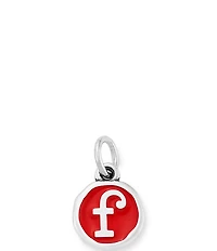 James Avery Red Enamel Initial Charm