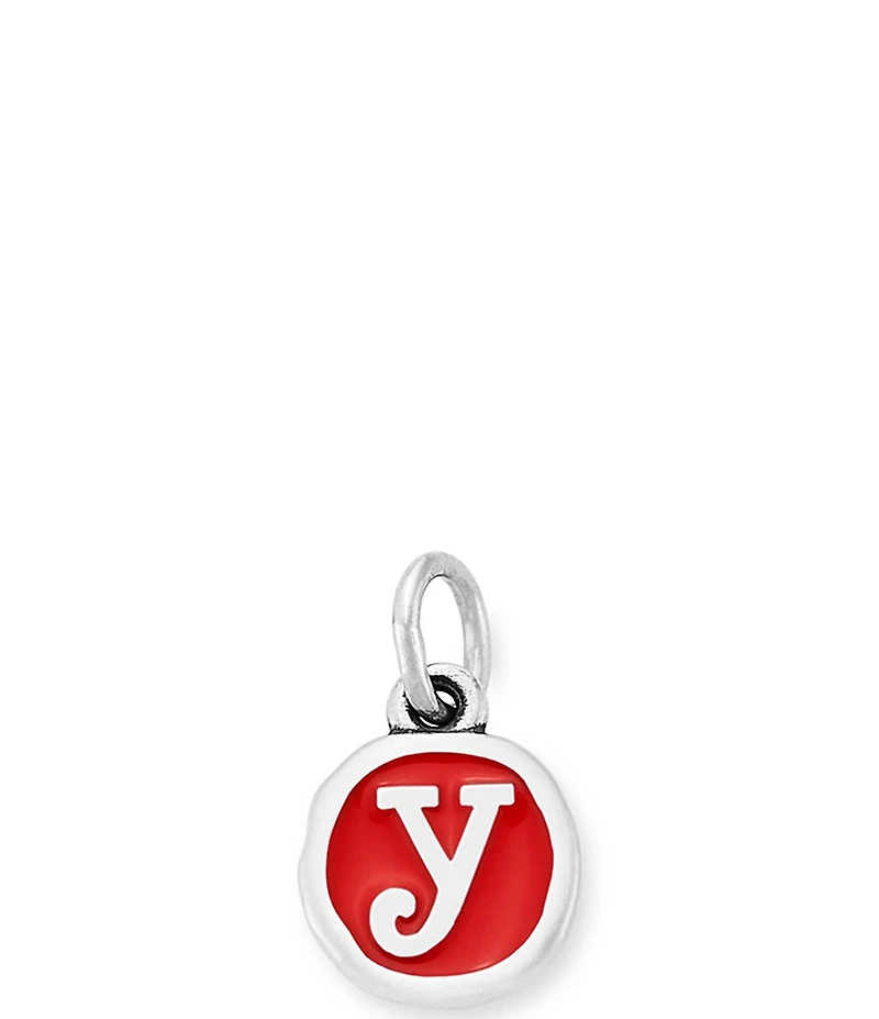 James Avery Red Enamel Initial Charm