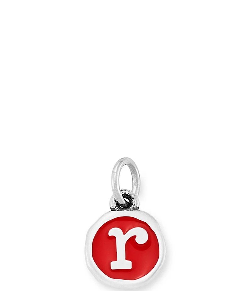 James Avery Red Enamel Initial Charm