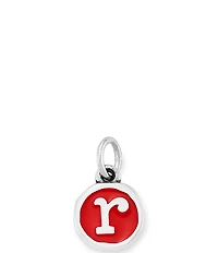 James Avery Red Enamel Initial Charm