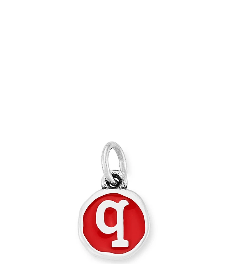 James Avery Red Enamel Initial Charm