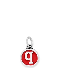 James Avery Red Enamel Initial Charm