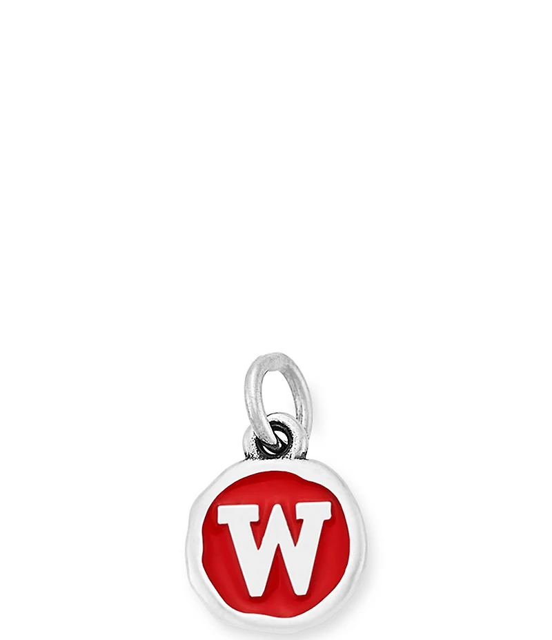 James Avery Red Enamel Initial Charm