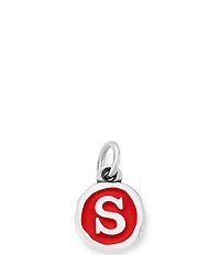 James Avery Red Enamel Initial Charm