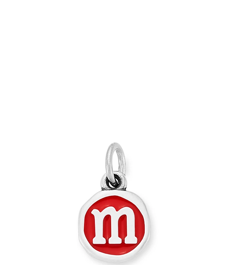 James Avery Red Enamel Initial Charm