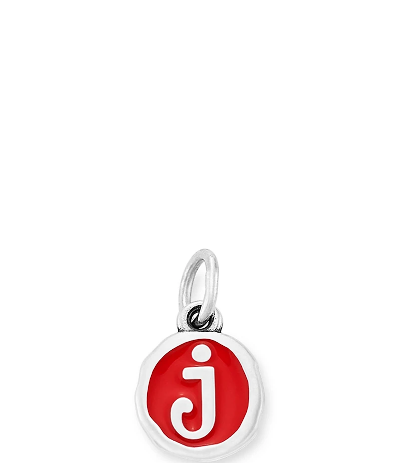 James Avery Red Enamel Initial Charm