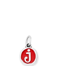 James Avery Red Enamel Initial Charm