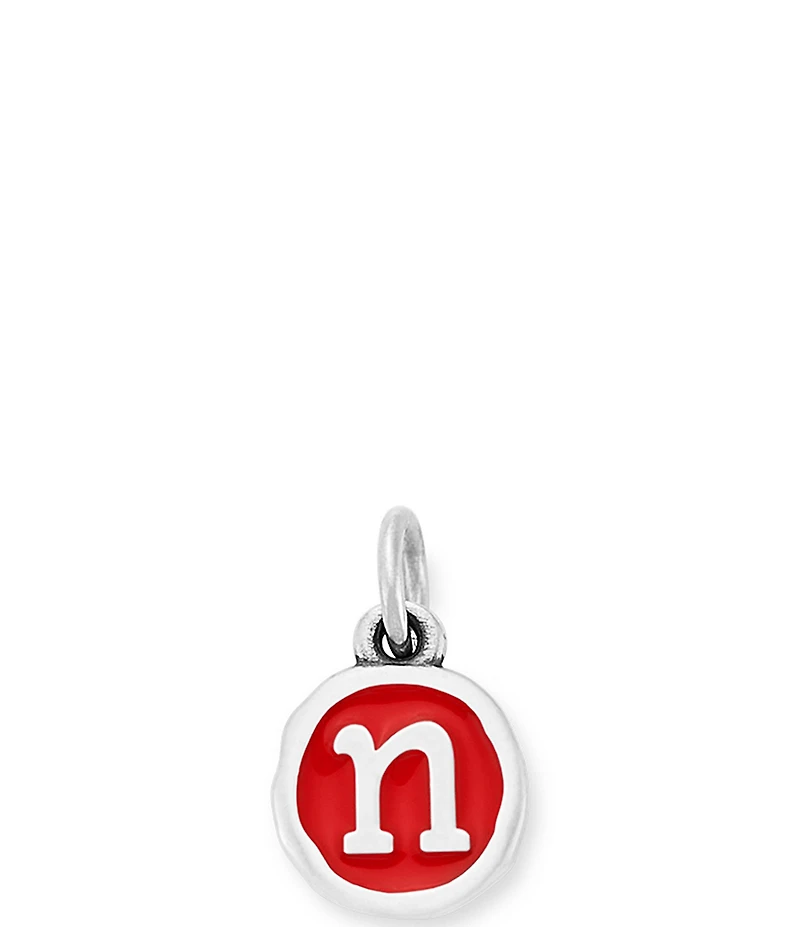 James Avery Red Enamel Initial Charm
