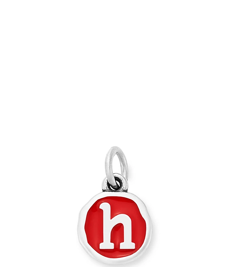 James Avery Red Enamel Initial Charm