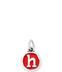 James Avery Red Enamel Initial Charm