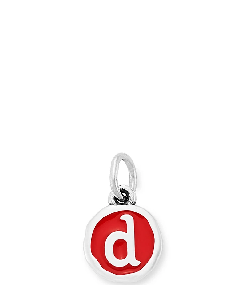 James Avery Red Enamel Initial Charm