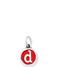 James Avery Red Enamel Initial Charm