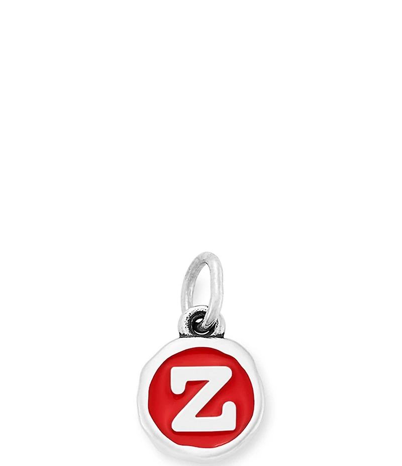 James Avery Red Enamel Initial Charm