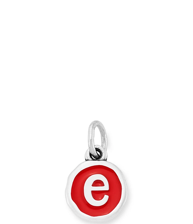 James Avery Red Enamel Initial Charm