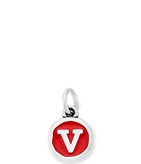 James Avery Red Enamel Initial Charm