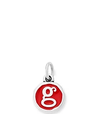 James Avery Red Enamel Initial Charm