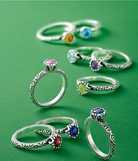 James Avery Cherished Birthstone Ring with Amethyst