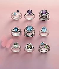 James Avery Cherished Birthstone Ring with Blue Topaz