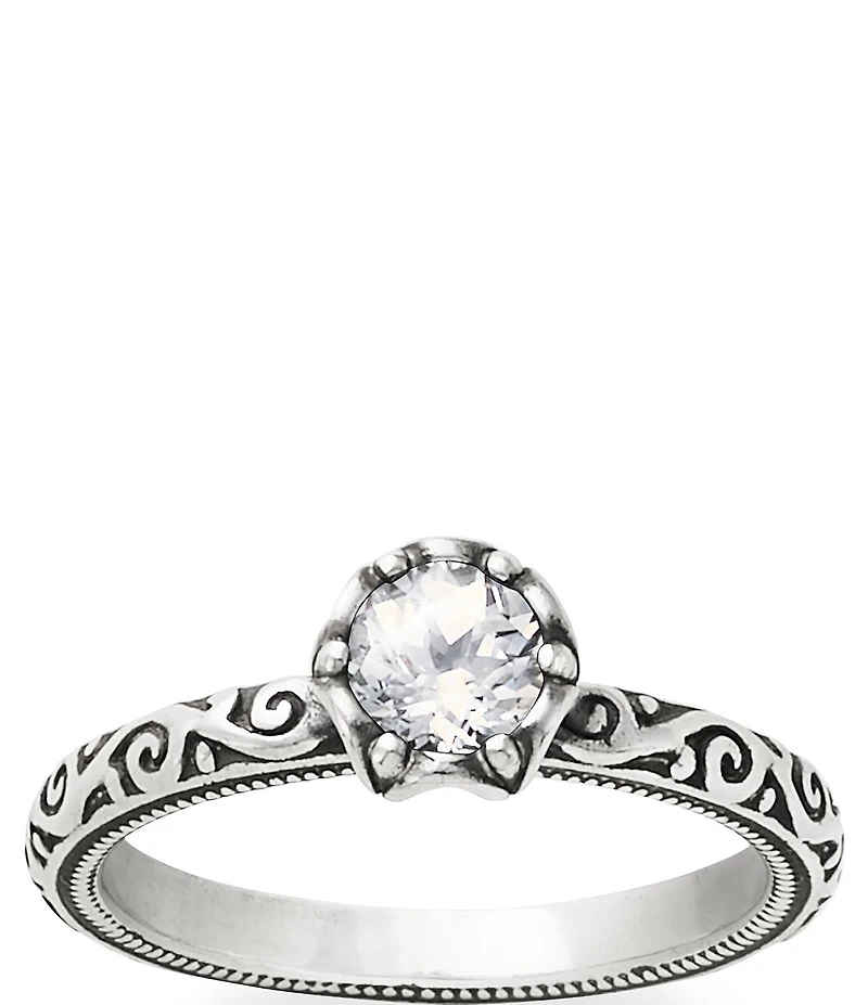 James Avery Cherished Birthstone Ring with Lab-Created Gem
