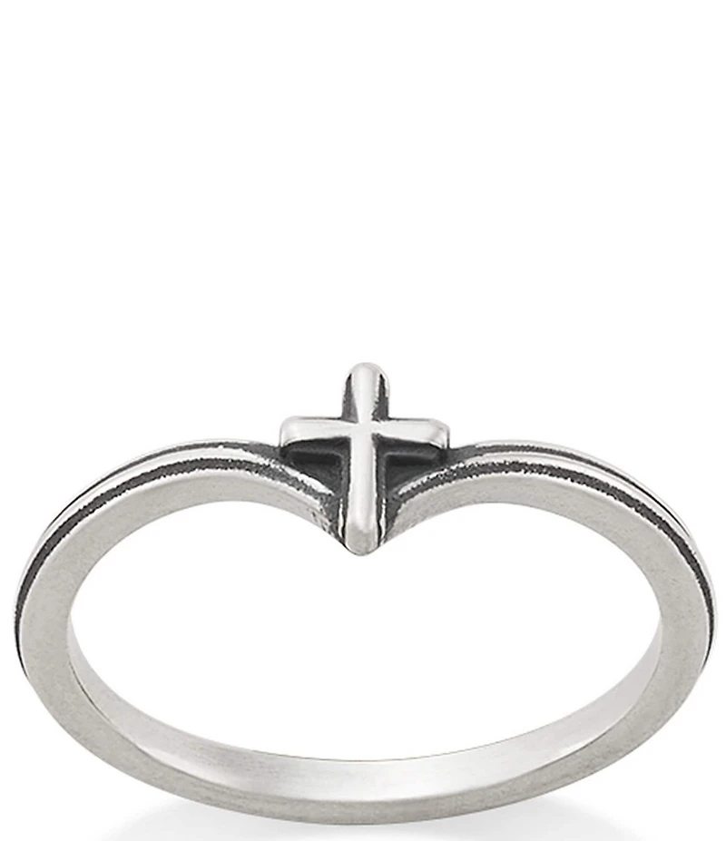 James Avery Chevron Cross Band Ring