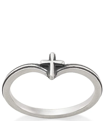 James Avery Chevron Cross Band Ring
