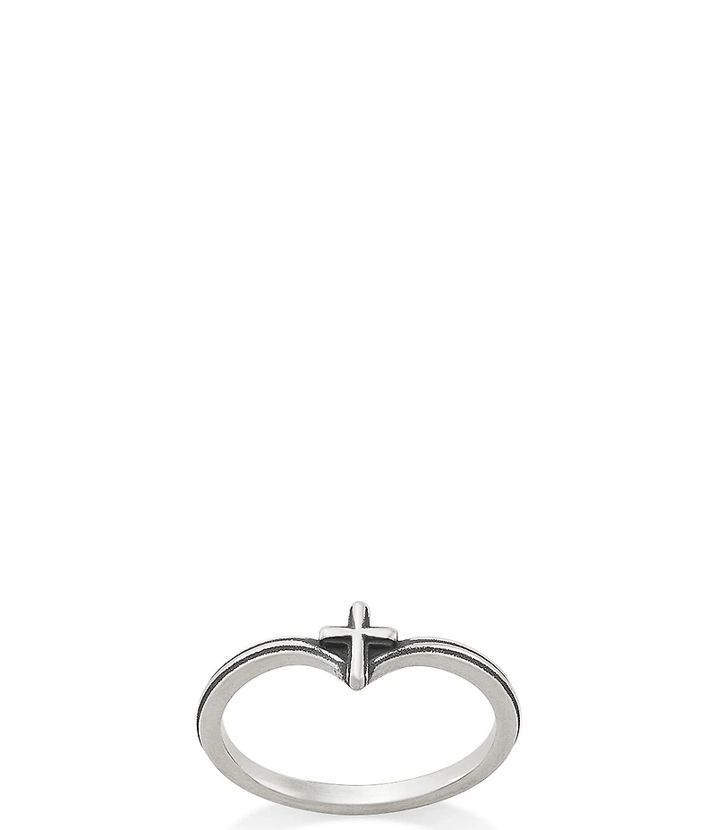 James Avery Chevron Cross Band Ring