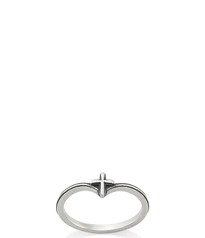 James Avery Chevron Cross Band Ring