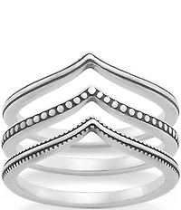 James Avery Chevron Ring Set
