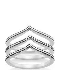 James Avery Chevron Ring Set