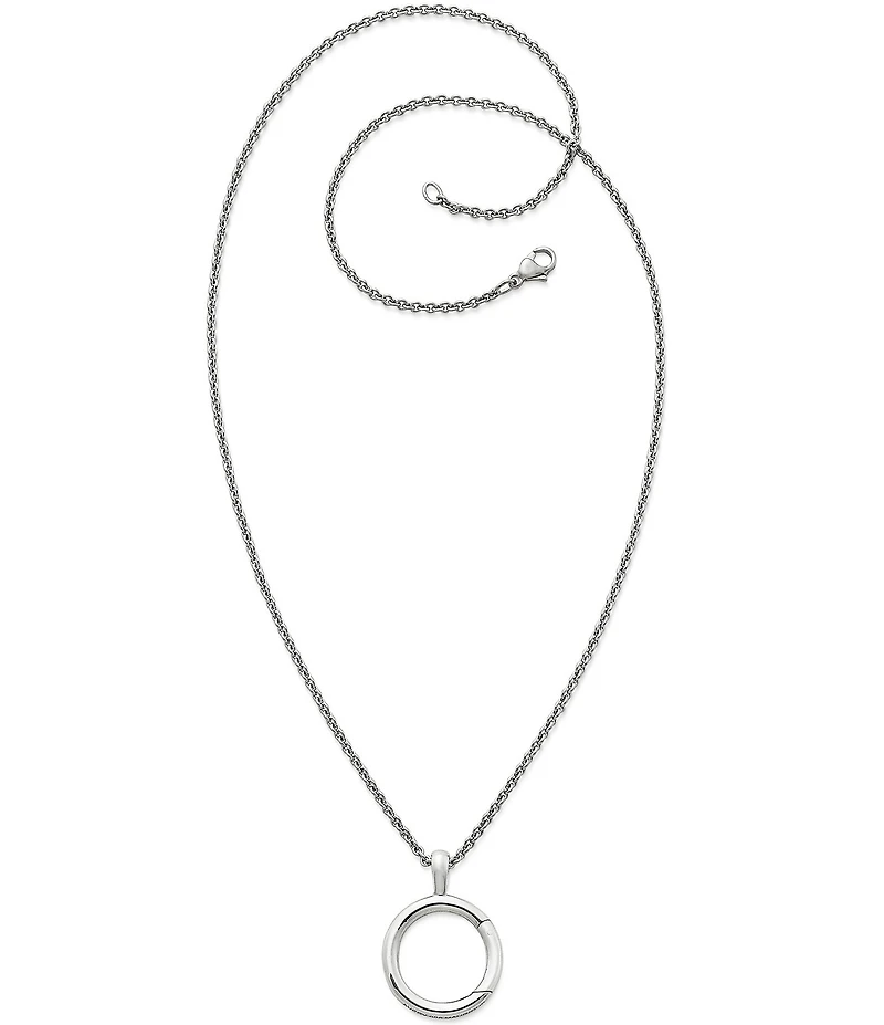 James Avery Circlet Charm Holder Long Pendant Necklace