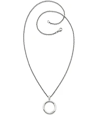 James Avery Circlet Charm Holder Long Pendant Necklace
