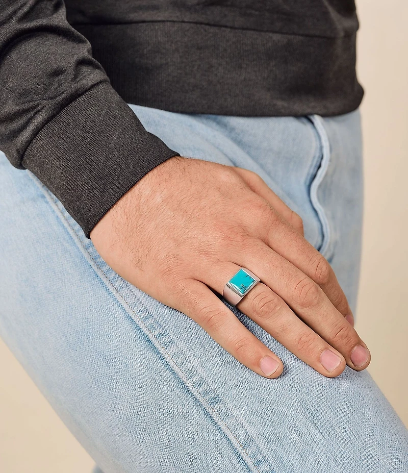 James Avery Classic Gemstone Signet Ring