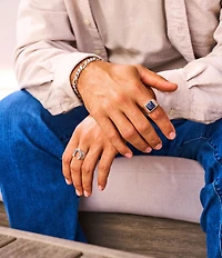 James Avery Classic Gemstone Signet Ring