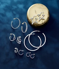 James Avery Classic Hammered Small Hoop Earrings