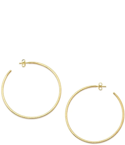 James Avery Classic 14K Gold Hammered Hoop Earrings